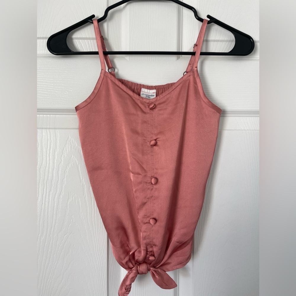 Abercrombie Kids Pink Satin Top